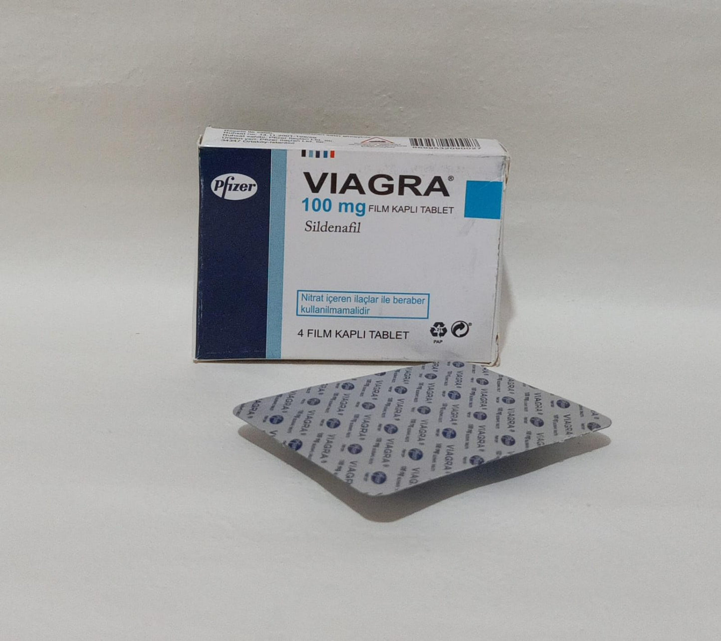 Viagra Film Kapli 100mg 4 Tablets