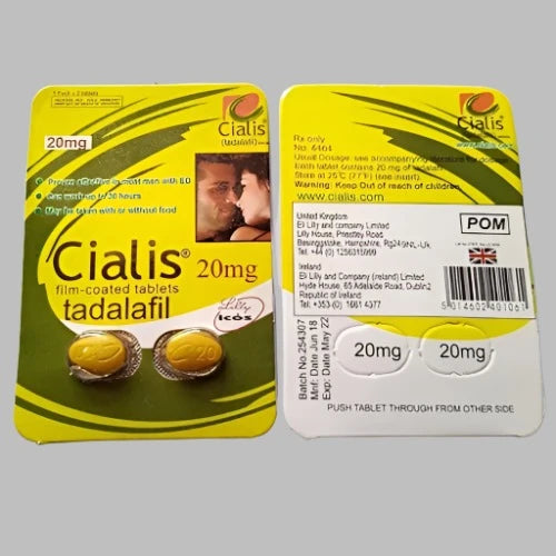 Cialis Film Coated 20mg 2 Tablets