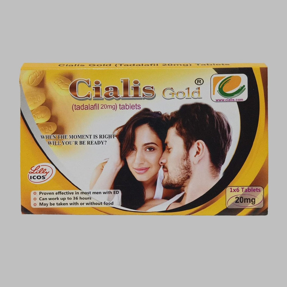 Cialis Gold Tadafil 20mg 6 Tablets