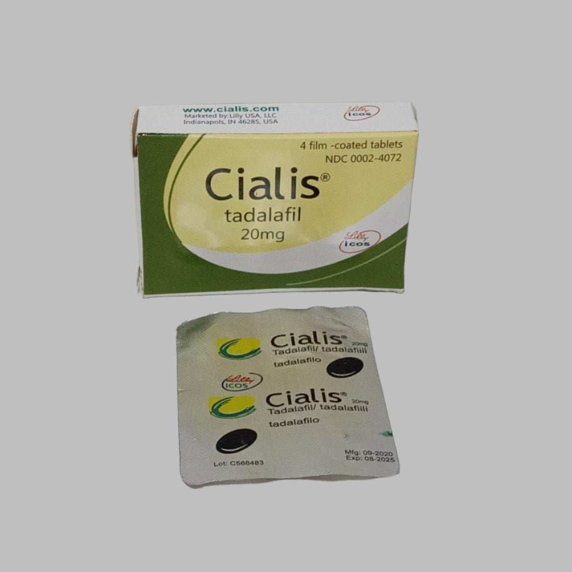 Cialis Tadalafil 20mg 4 Tablets