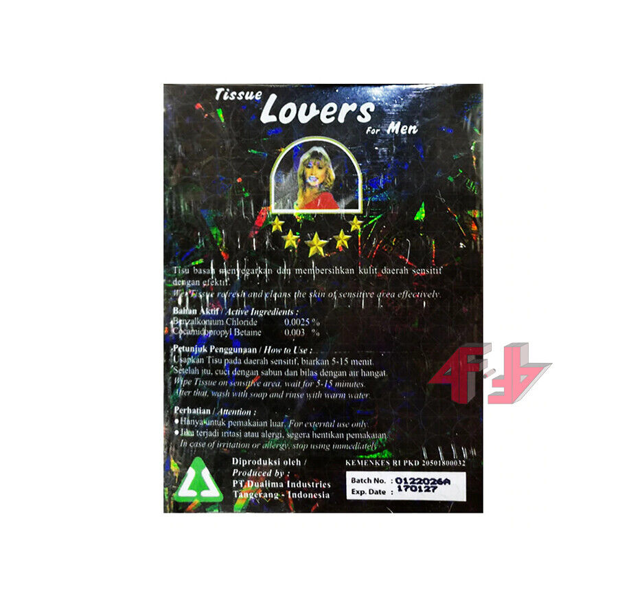 Tissue Lovers For Men Antiseptic Wet Wipes For Man ( 1 sachet only )