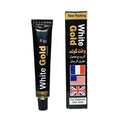 White Gold Delay Cream 15g For Men (USA Formulation)