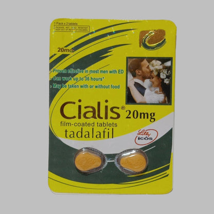 Cialis Film Coated 20mg 2 Tablets