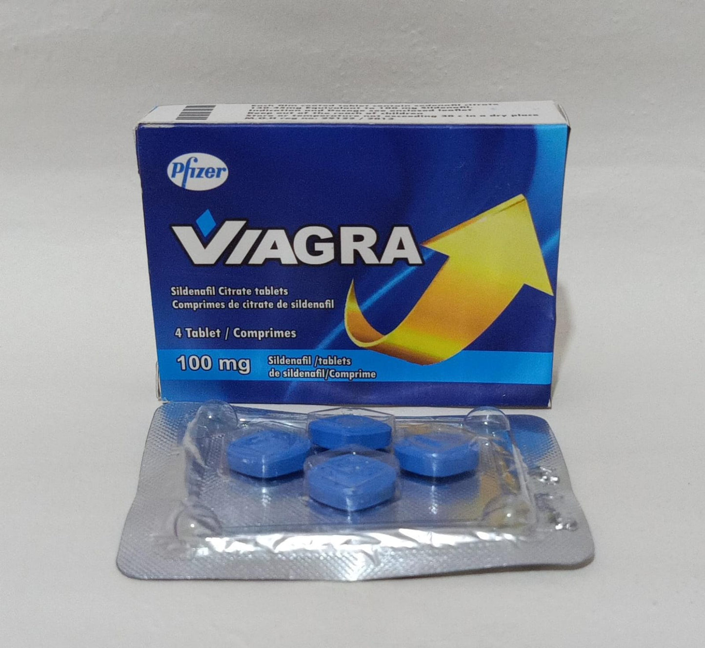 Viagra Comprimes 100mg 4 Tablets