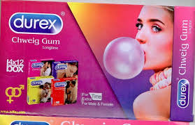 Durex CHEWING GUM Long Time For Male & Female  4 GUM