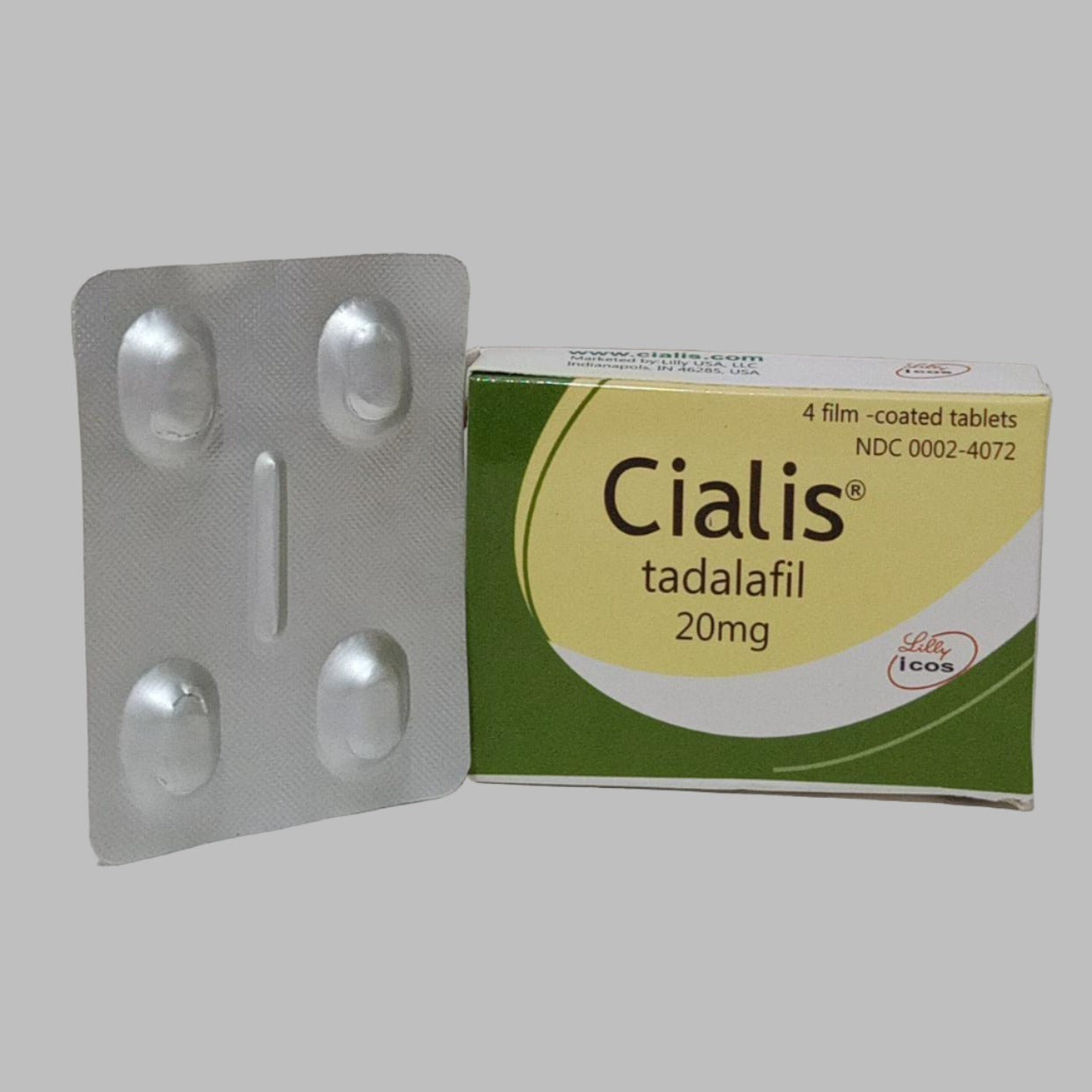 Cialis Tadalafil 20mg 4 Tablets